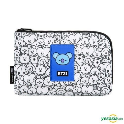 YESASIA BT21 Cable Pouch KOYA GIFTS GROUPS PHOTO POSTER MALE STARS