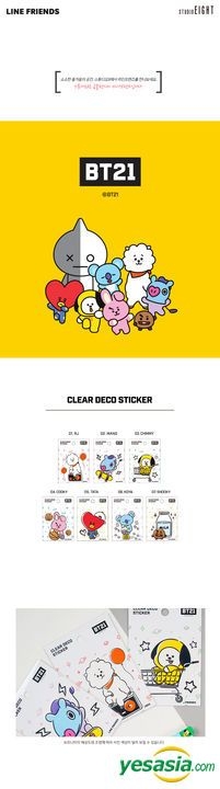 Yesasia Bt Clear Deco Sticker Koya Photo Poster Groups Male Stars