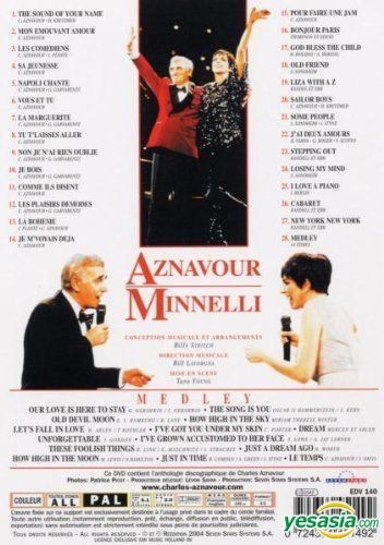 Yesasia Aznavour Minnelli Au Palais Des Congr S De Paris Dvd