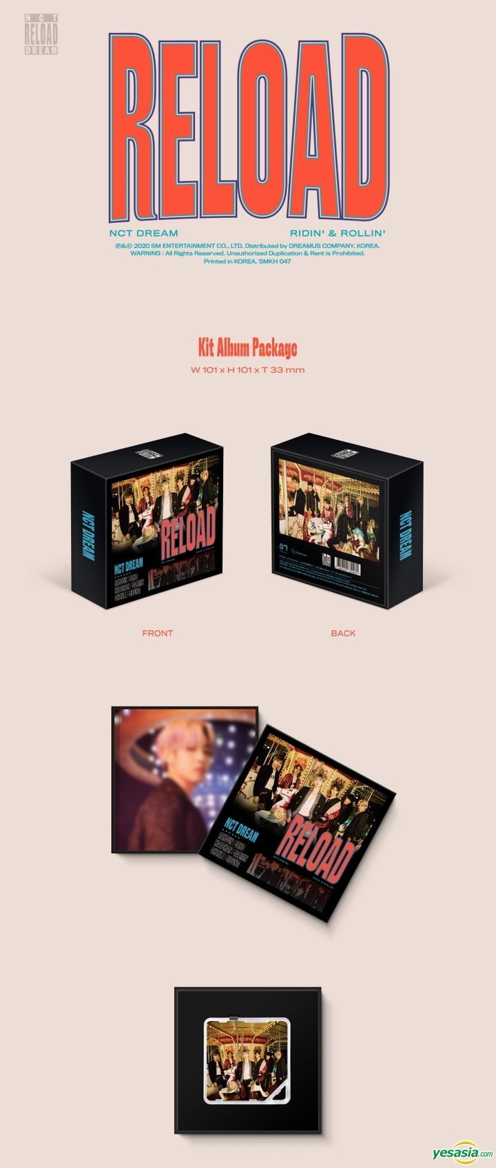 YESASIA NCT Dream Reload Kihno KiT Album Poster In Tube Kihno