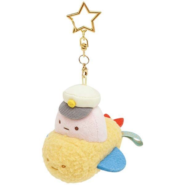 YESASIA SanX Sumikko Gurashi Plush Toy Key Holder (Ebifurai No Shippo) SanX Lifestyle