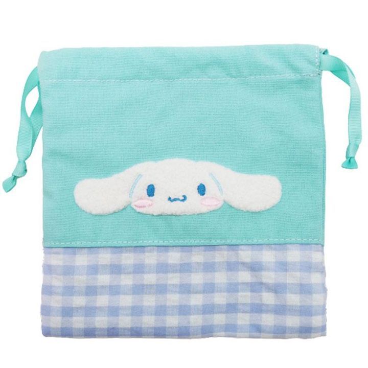 YESASIA: Cinnamoroll Gingham Sagara Drawstring Pouch - Nakajima Corp ...