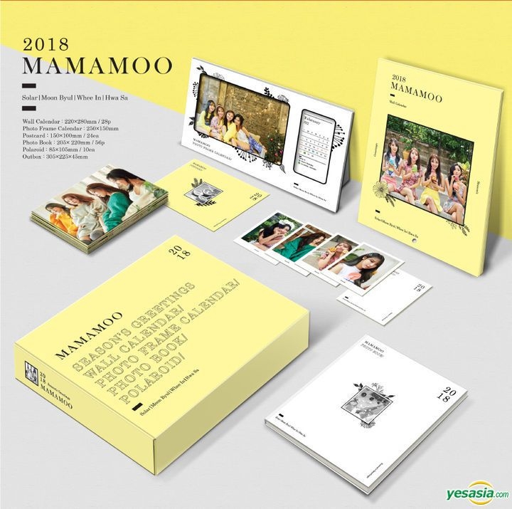 YESASIA : 2018 Mamamoo Season's Greetings 精品,女明星,組合,掛曆