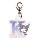 Sanrio Kuromi Initial Bag Charm / Keyring (K)