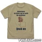 Nihon Falcom : Half Character Shift T-Shirt (SAND KHAKI) (Size:L)