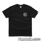 KOLOR IS LIVE 2021 Black Crew Tee (白色荊棘刺繡) (Size XL)