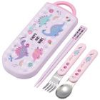 HAPPY AND SMILE Cutlery Set with Case (Rainbow)