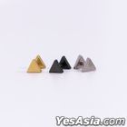 B.A.P Dae Hyun Style - Double Triangle Piercing Earring (8mm Earring Gold Pair)