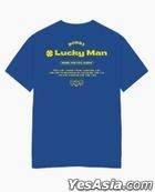 BOBBY 'Lucky Man' X Sopooom T-shirt (Type 2) (Design 3 AAA Royal) (Large)