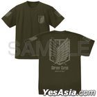 Attack on Titan : Survey Corps Dry T-Shirt (OD) (Size:S)