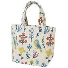 Birds & Flowers Tote Lunch Bag (Ivory)