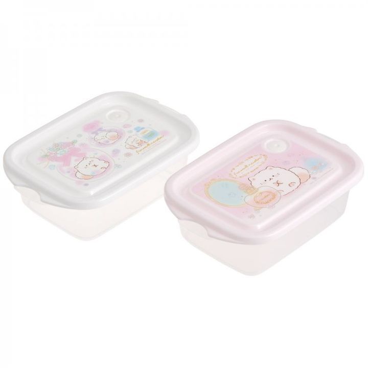 YESASIA: Funwarinecolon Small Food Storage Container 500ml (2 Pieces ...