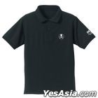 The Super Dimension Fortress Macross : Roy Focker Embroidery Polo-Shirt (Black) (Size:XL)