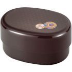 Japanese Style Oval Lunch Box 580ml (Dark Brown)