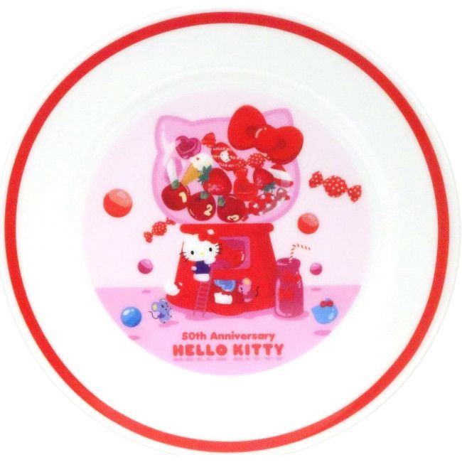YESASIA Hello Kitty 50th Ceramic Plate Kanesho Toki Lifestyle