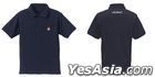 The Super Dimension Fortress Macross : U.N.Spacy Embroidery Polo-Shirt (NAVY) (Size:L)