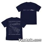 The Super Dimension Fortress Macross: Do You Remember Love? : SDF-1 Macross T-Shirt (NAVY) (Size:M)