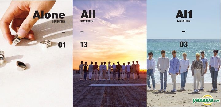YESASIA: SEVENTEEN Mini Album Vol. 4 - Al1 (Ver.1 + 2 + 3) + 2