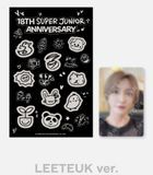 Super Junior 18th Anniversary GLOW-IN-THE-DARK STICKER & Photo Card Set (Leeteuk)