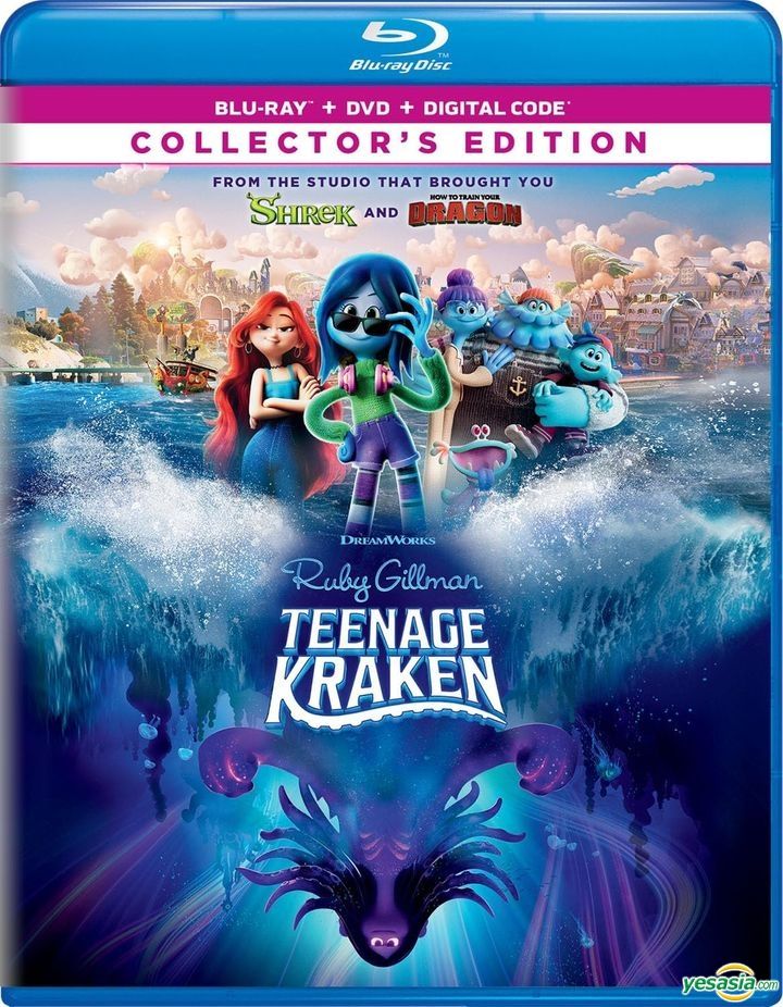 Yesasia Ruby Gillman Teenage Kraken 2023 Blu Ray Dvd Digital Code Collectors Edition 1032