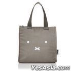 Miffy : Cooling Lunch Tote Bag L Size Face (Grey)
