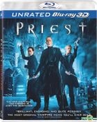 Priest (2011) (Blu-ray) (3D) (Hong Kong Version)