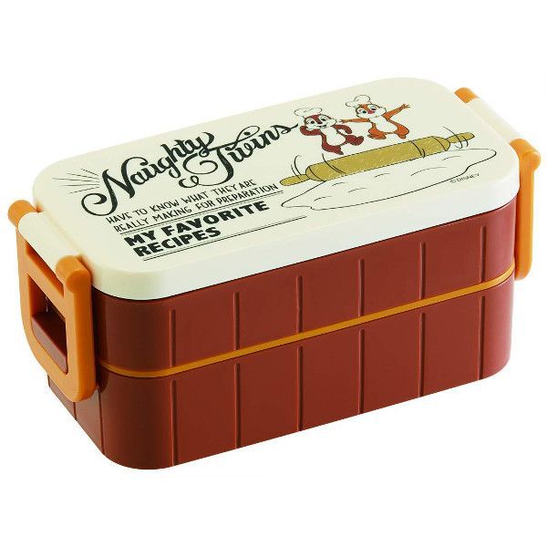 YESASIA: Chip & Dale 2-Tier Lunch Box 600ml with Chopsticks - Skater ...