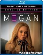 梅根 (2022) (Blu-ray + DVD + Digital Code) (美国版)