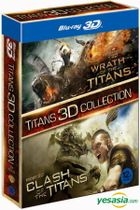 Clash of the Titan (Blu-ray) (2-Disc) (2D+3D) + Wrath of the Titan (Blu-ray) (2-Disc) (2D+3D) (Box Set) (Korea Version)