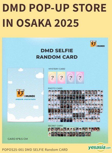 NetJJ 直筆サインポラ【DMD POP UP Store in OSAKA】 YESASIA: DMD Pop-Up Store in Osaka 2025 - Selfie Random Card