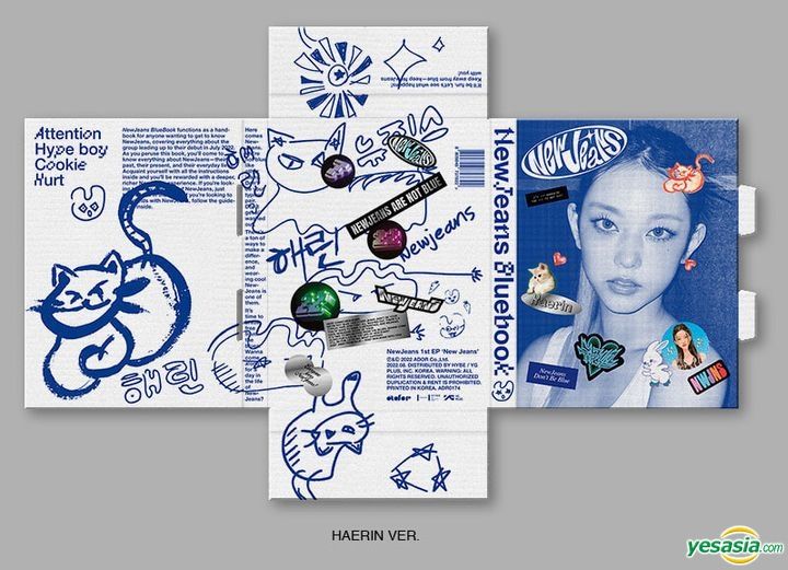YESASIA: NewJeans EP Album Vol. 1 - New Jeans (Bluebook Version) (Hae Rin  Version) CD - NewJeans, ADOR CO.,LTD. - Korean Music - Free Shipping -  North America Site