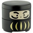 HAKOYA 達摩造型雙層小食盒 160ml (黑)