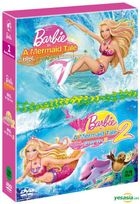 Barbie: Mermaid Tale 1 + 2 (DVD) (Box Set) (Korea Version)
