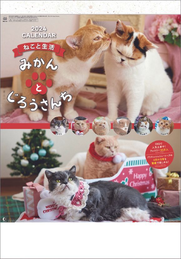 YESASIA Life with Cats 2024 Calendar (Japan Version) CALENDAR,PHOTO