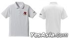 EVANGELION : NERV Embroidery Polo-Shirt (White) (Size:L)