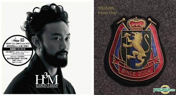 YESASIA: H3M (Enhanced Version) (CD + MOOV Live 2009 Eason DVD) + Solidays  - Eason Chan New + Best Selection (2CD + Karaoke DVD) CD - Eason Chan -  Cantonese Music - Free Shipping