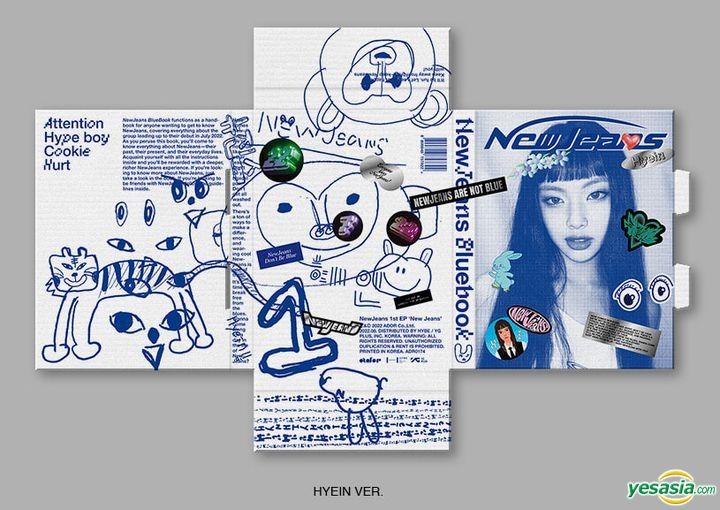 YESASIA: NewJeans EP Album Vol. 1 - New Jeans (Bluebook Version) (Hae Rin  Version) CD - NewJeans, ADOR CO.,LTD. - Korean Music - Free Shipping -  North America Site