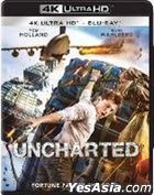 Uncharted (2022) (4K Ultra HD + Blu-ray) (Hong Kong Version)