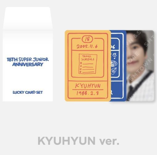 YESASIA: Super Junior 18th Anniversary Lucky Card Set (Kyuhyun