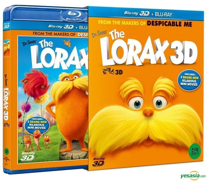 YESASIA: The Lorax (Blu-ray) (3D + 2D Combo) (First Press Limited ...