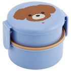 Pompon's Dog Round Food Box 500ml (with Fork)