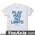 Play Station : PLAY HAS NO LIMITS T-Shirt for PlayStation (WHITE) (Size:L)