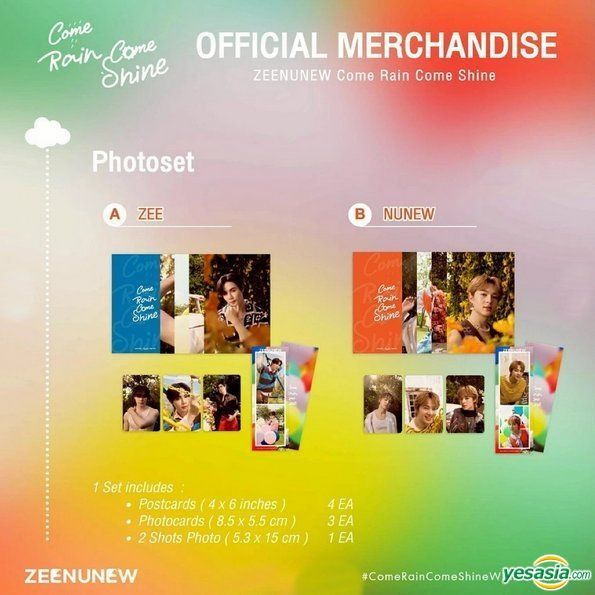YESASIA: ZeeNuNew - Come Rain Come Shine Photoset A (Zee