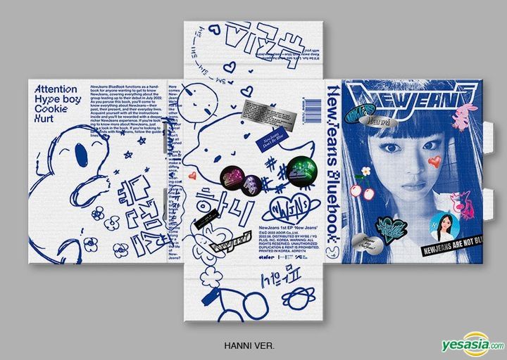 YESASIA: NewJeans EP Album Vol. 1 - New Jeans (Bluebook Version) (Hanni  Version) CD - NewJeans, ADOR CO.,LTD. - Korean Music - Free Shipping -  North America Site