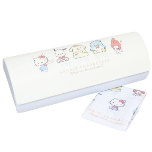 YESASIA Sanrio Characters Glasses Case with Cleaning Cloth (choose