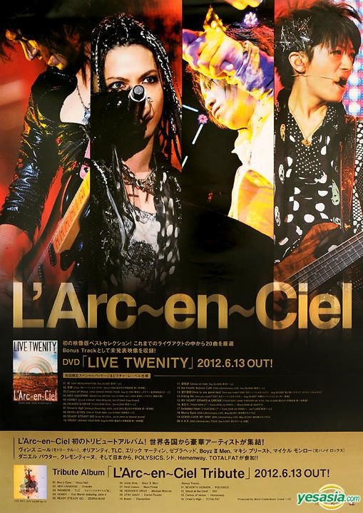 YESASIA : L'Arc-en-Ciel Live Twenity ポスター (香港版) グループ