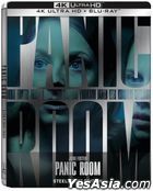 Panic Room (2002) (4K Ultra HD + Blu-ray) (3 Disc Steelbook Edition) (Hong Kong Version)