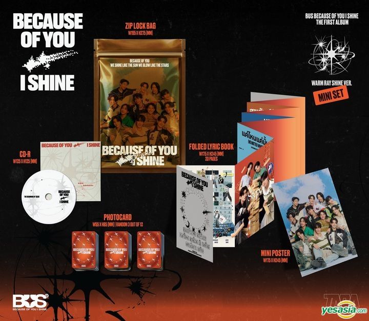 YESASIA: Because Of You, I Shine The First Album (Warm Ray Shine