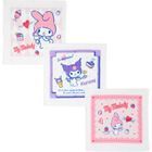 My Melody & Kuromi Hand Towel (3 Pieces Set) with Case