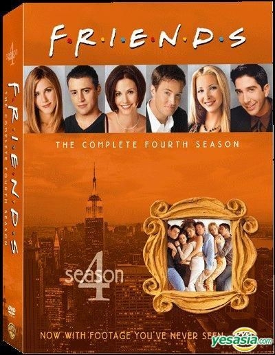 FRIENDS Fourth Season 4 Complete - 4 X DVD Spanish English Region